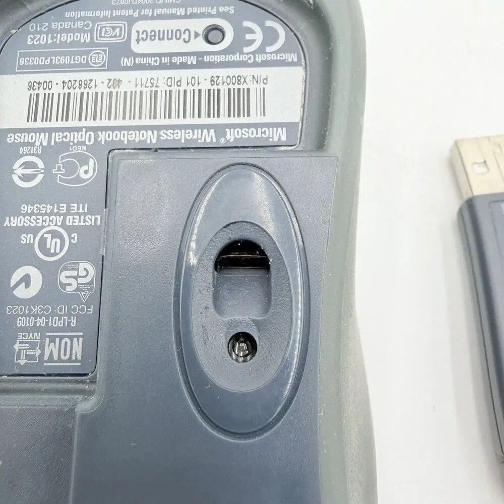 Microsoft Wireless  Optical Mouse Tested And Works, Model 1023 B9918 1024 dongle